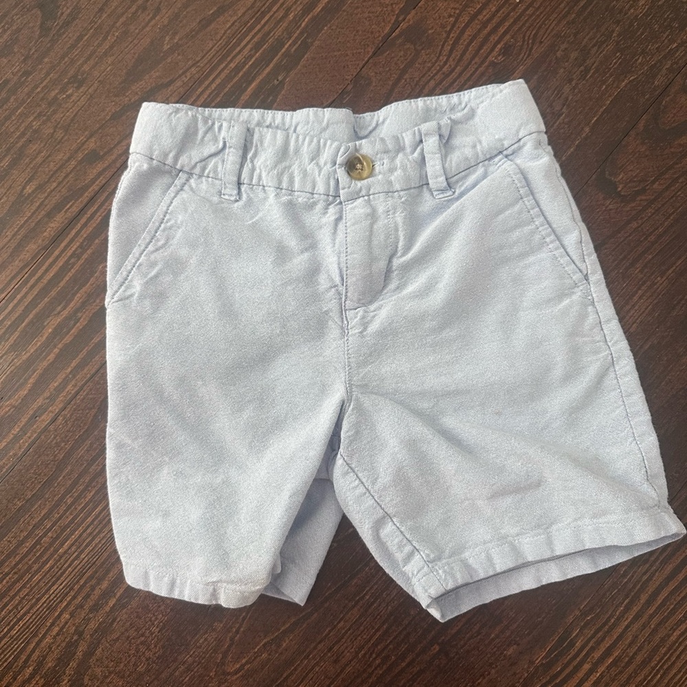 Janie and Jack Gray Blue Shorts